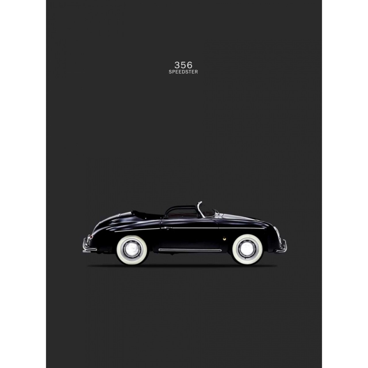 Posterazzi Porsche 356 Speedster Black Poster Print by Mark Rogan RGN113111